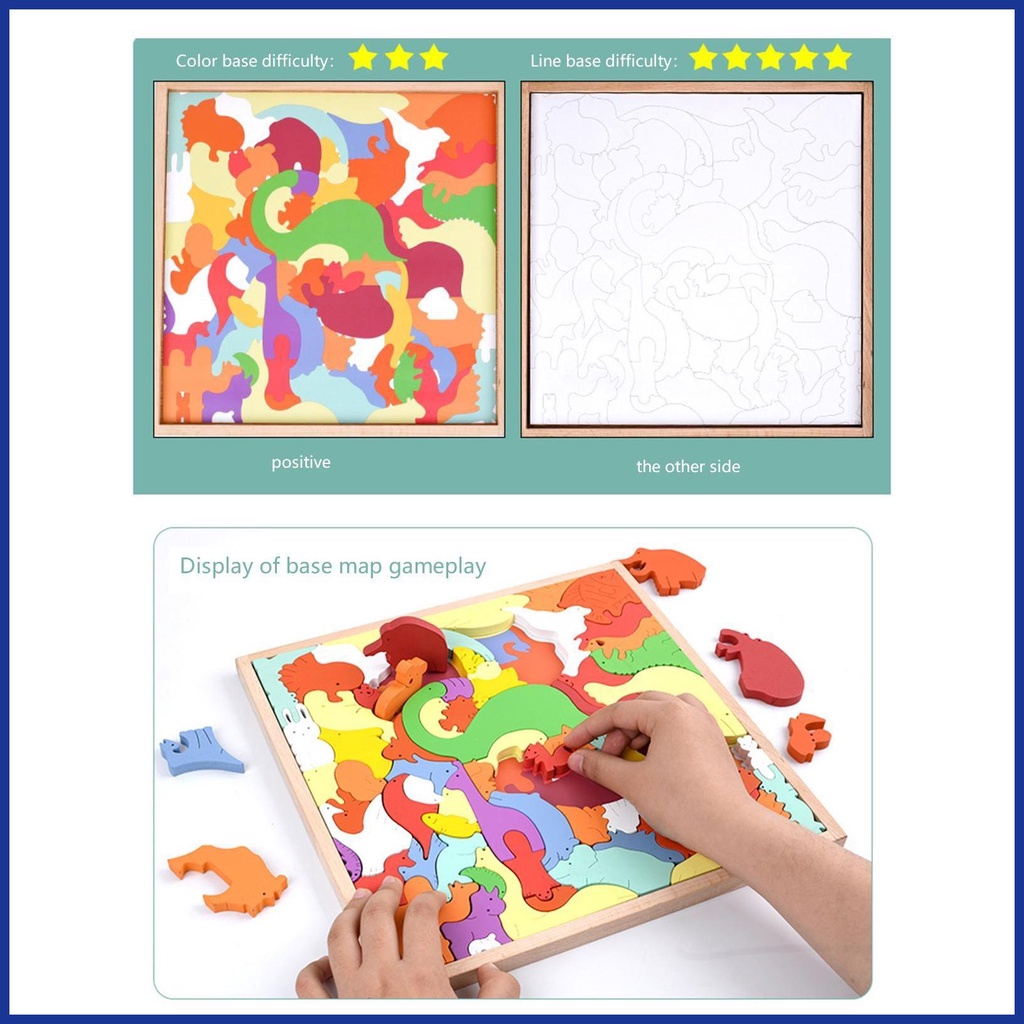 Mới Bộ Xếp Hình 3D Hình Động Vật Cho Bé