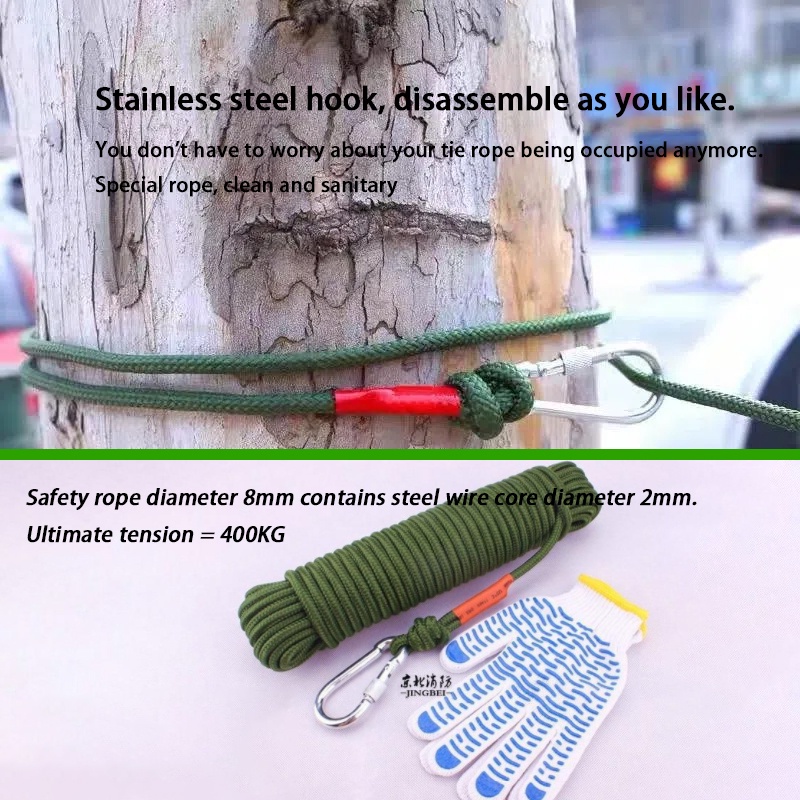 Dây Thép Lõi 8mm Thoát Hiểm Và Leo Núi Chất Lượng Cao