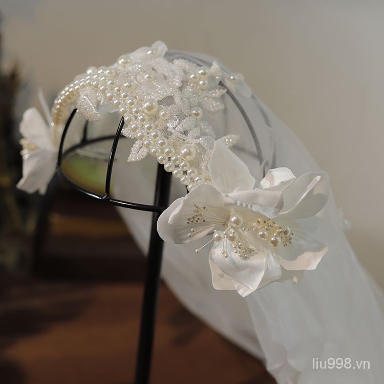 Mạng Che Mặt Handmade Phong Cách Cộng Hòa Pháp Lãng Mạn Cho Cô Dâu WJ5S