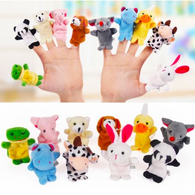 Set 10 Con Rối Ngón Tay Hình Động Vật Dễ Thương