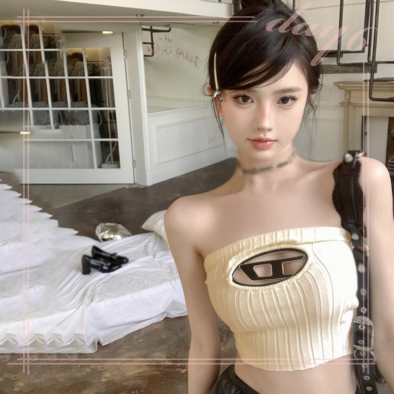 Áo Tank Top Dệt Kim Thiết Kế Khoét Quyến Rũ