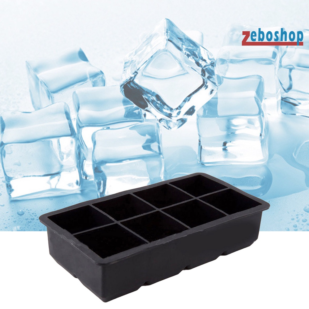 Khay Làm Đá 8 Ngăn Bằng Silicone Thân Thiện Với Môi Trường