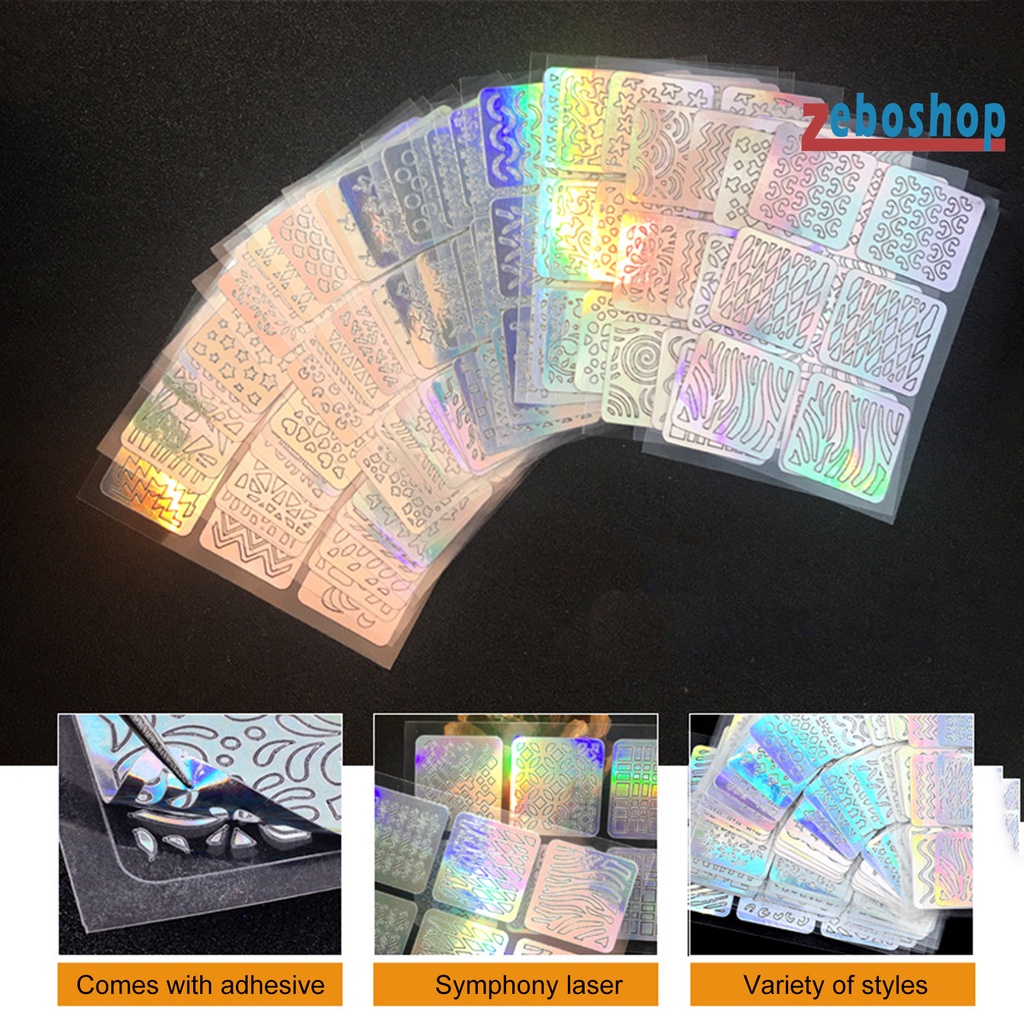 1 Bộ Sticker Dán Móng Tay Chuyển Họa Tiết Hoa Phong Cách Đẹp Mắt Dành Cho Bạn Nữ DIY