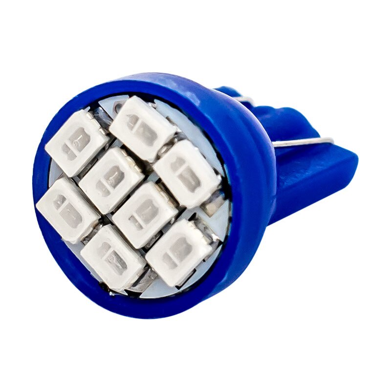Bộ 10 Đèn Led T10 1206 3020 8SMD w5w 194 168 192 8 Bóng SMD Cho Xe Hơi