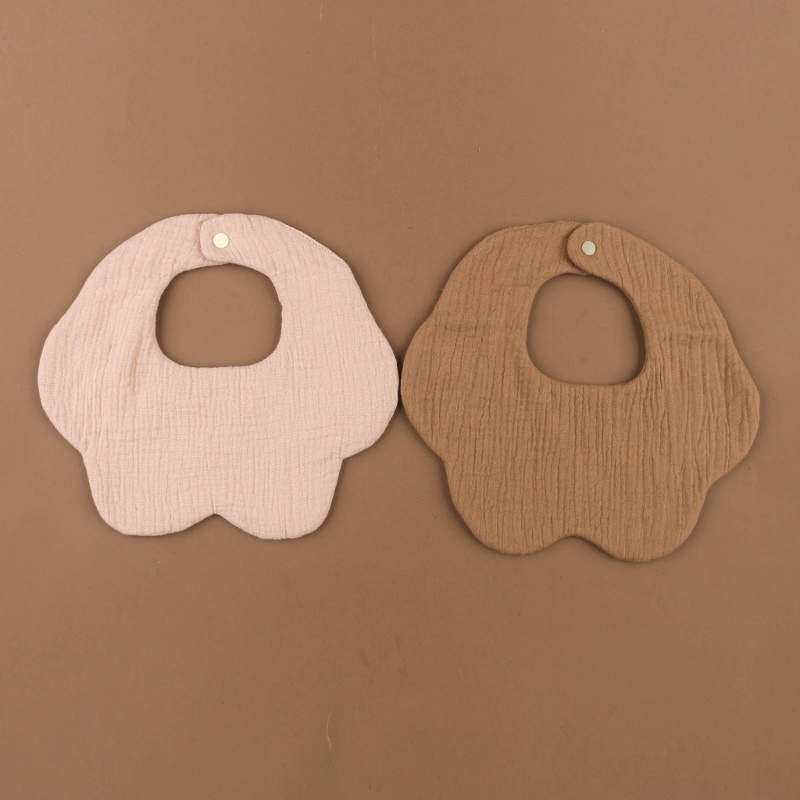 Set 2 Yếm Ăn Cotton Mềm Mại Thấm Hút Tốt Cho Bé