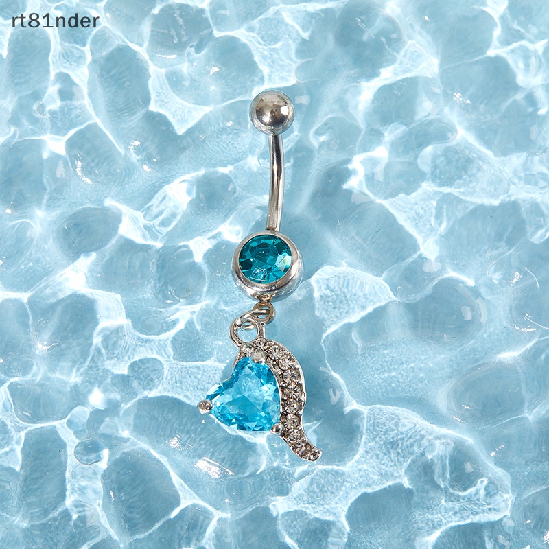 Rt Khuyên Rốn Dạng Thanh Tạ Đính Đá Zircon Gợi Cảm Chất Lượng Cao Cho Nữ n