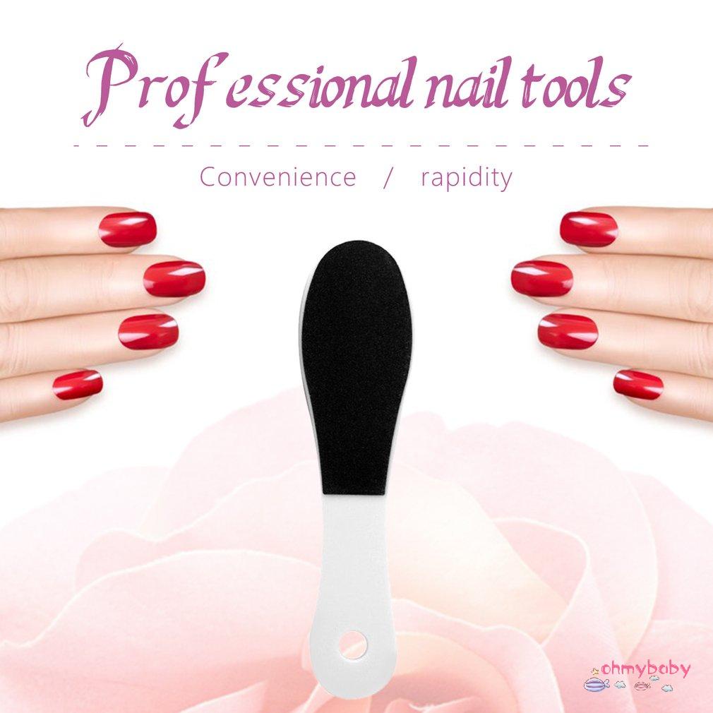 [OMB] Dụng Cụ Dũa Chân Hai Mặt Móng Tẩy Da Chết Tay Cầm Bằng Nhựa Chăm Sóc Chuyên Nghiệp Các Tập Tin Tế Bào Cho [Z/3]