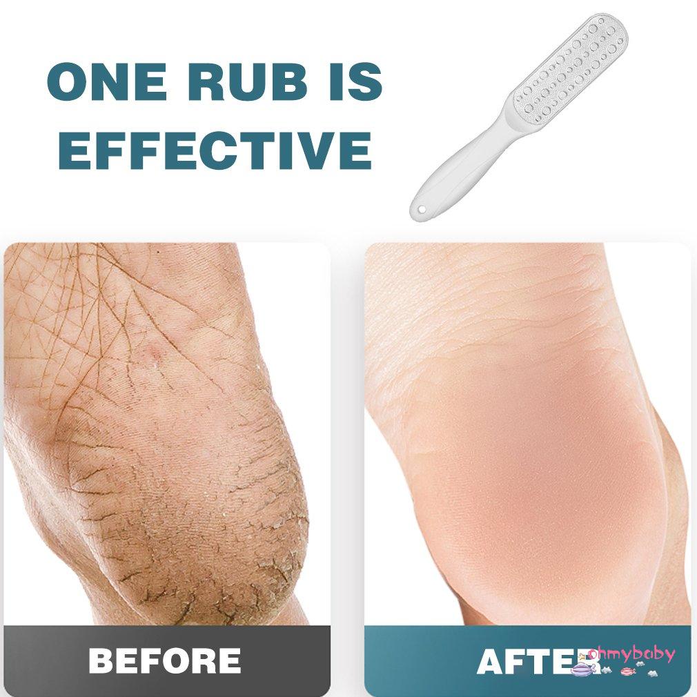 [Ready] Bàn Chải Chân Hai Mặt Chà Massage Tắm Tẩy Tế Bào Chết Spa Loại Bỏ Da Làm Sạch [Z/10]