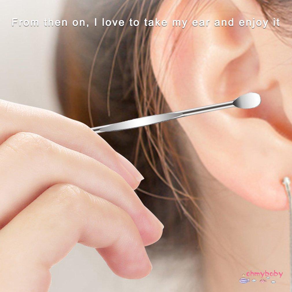 [InStock] Bộ 6 Thép Không Gỉ Xoắn Ốc Tai Chọn Thìa Ráy Loại Bỏ Bụi Di Động Đa Năng Chăm Sóc Dụng Cụ Làm Đẹp [Z/1]