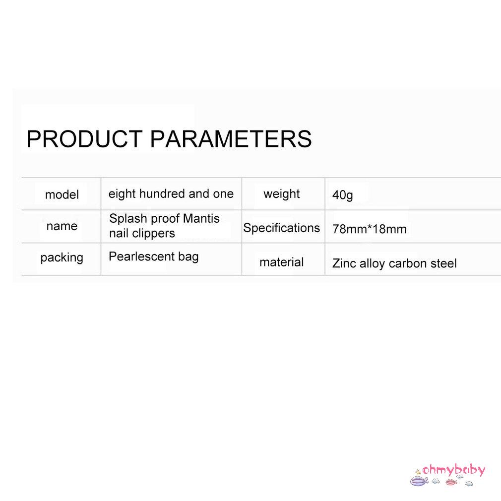 [Ready] Kéo Cắt Móng Tay Bằng Thép Không Gỉ Chống Bắn Dụng Cụ Làm Bionics Design Tông Đơ Chân [Z/3]
