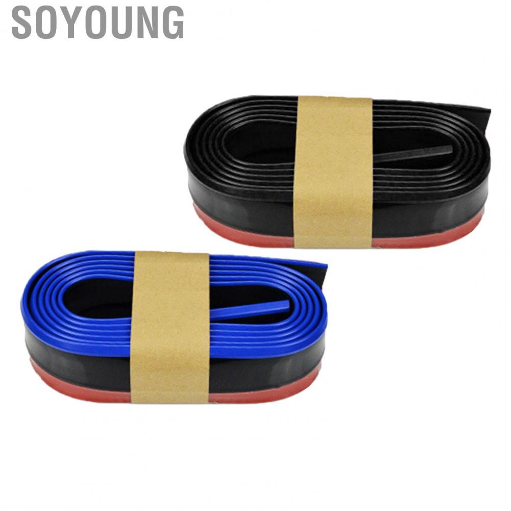 Soyoung Front Bumper Lip Protector Large Wrapped Foldable Rubber Stripe for Car