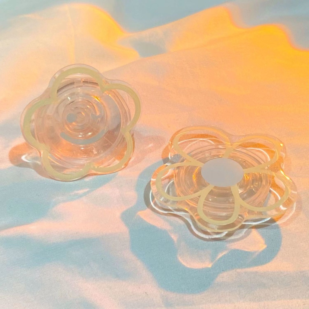 Giá Đỡ Điện Thoại Trong Suốt Hình Hoa Màu Kẹo Ngọt Thời Trang