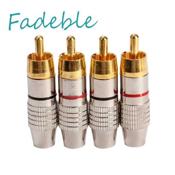 Bộ 4 Đầu Nối Phích Cắm RCA Chất Lượng Cao