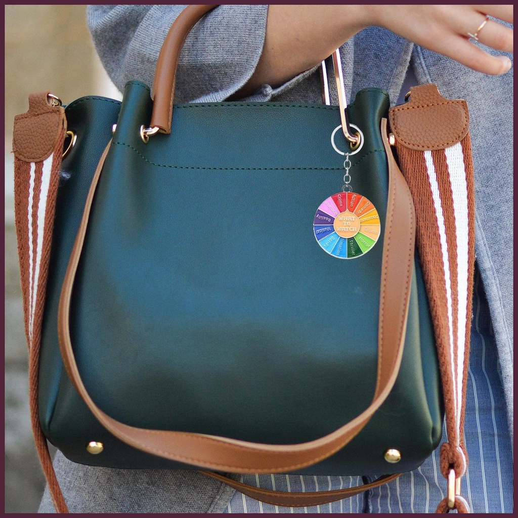 Móc Khóa Xoay Hình Cầu Vồng Đính Đá Thời Trang Cho Nam Và Nữ