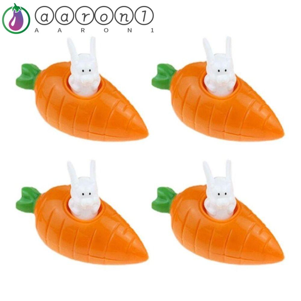 Aaron1 Đồ Chơi Xe Hơi Thỏ Cà Rốt Mini Bằng Nhựa Cho Bé