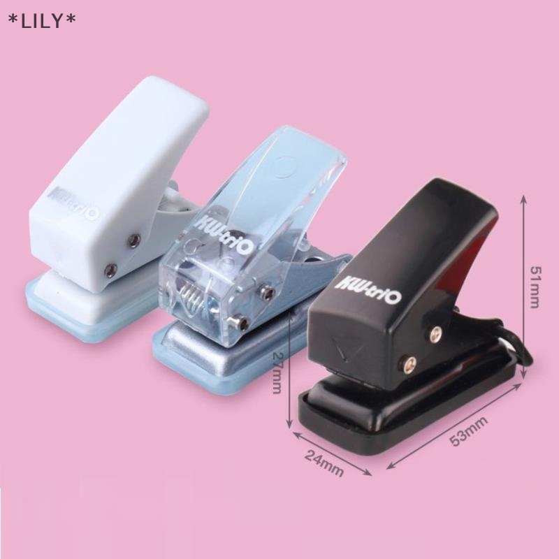Lily dễ thương mini lỗ duy nhất hình dạng cú đấm cho kế hoạch đĩa vòng tự làm giấy cutter puncher uuu