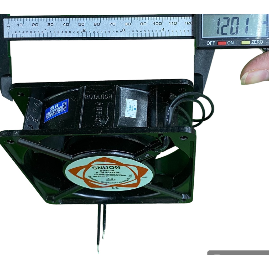 Quạt Hút Mùi, Quạt tản nhiệt Thông Gió EAZZING 220V 12x12x3.8cm - LinhKien HD