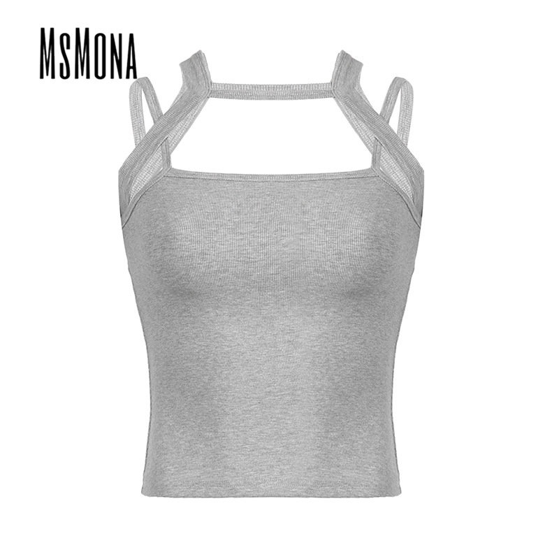 Áo Tank Top Hai Dây Màu Trơn Thời Trang 2023 Quyến Rũ Cho Nữ