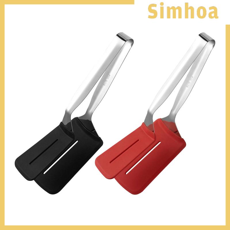 Kẹp Gắp Thịt Làm Bánh Hamburger Bằng Thép Không Gỉ Và Silicone Tiện Lợi Dành Cho Nhà Bếp