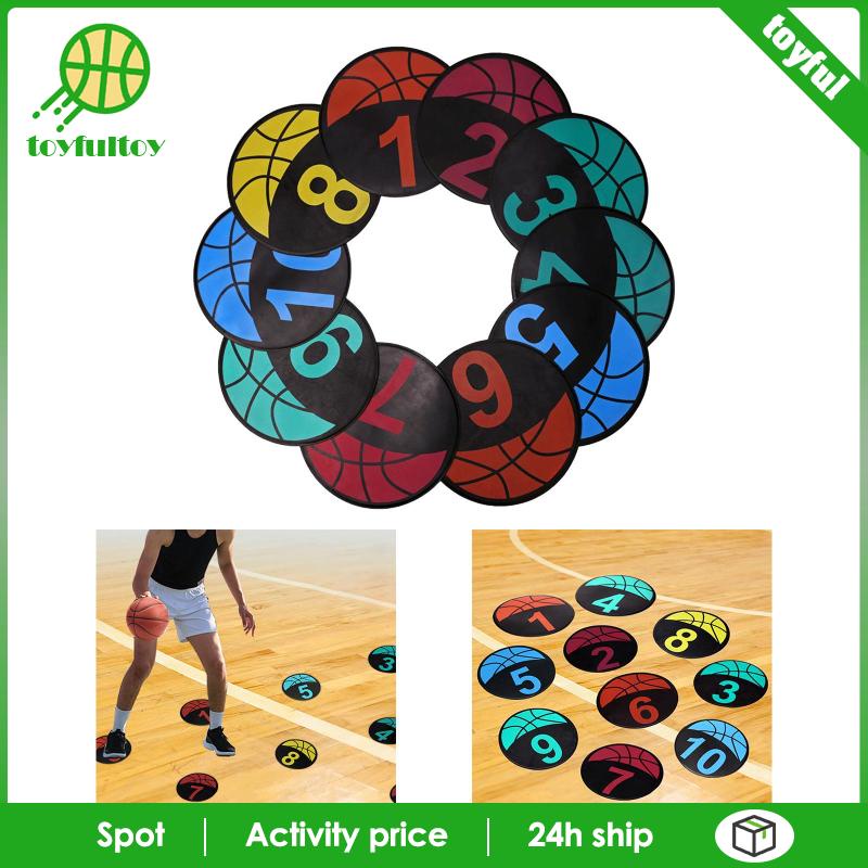 Set 10 Tấm Thảm Đánh Dấu Tập Luyện Thể Thao Trong Nhà Và Ngoài Trời