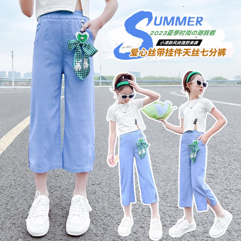 Quần Lửng Jean Phong Cách Thời Trang Mới Cho Bé Gái