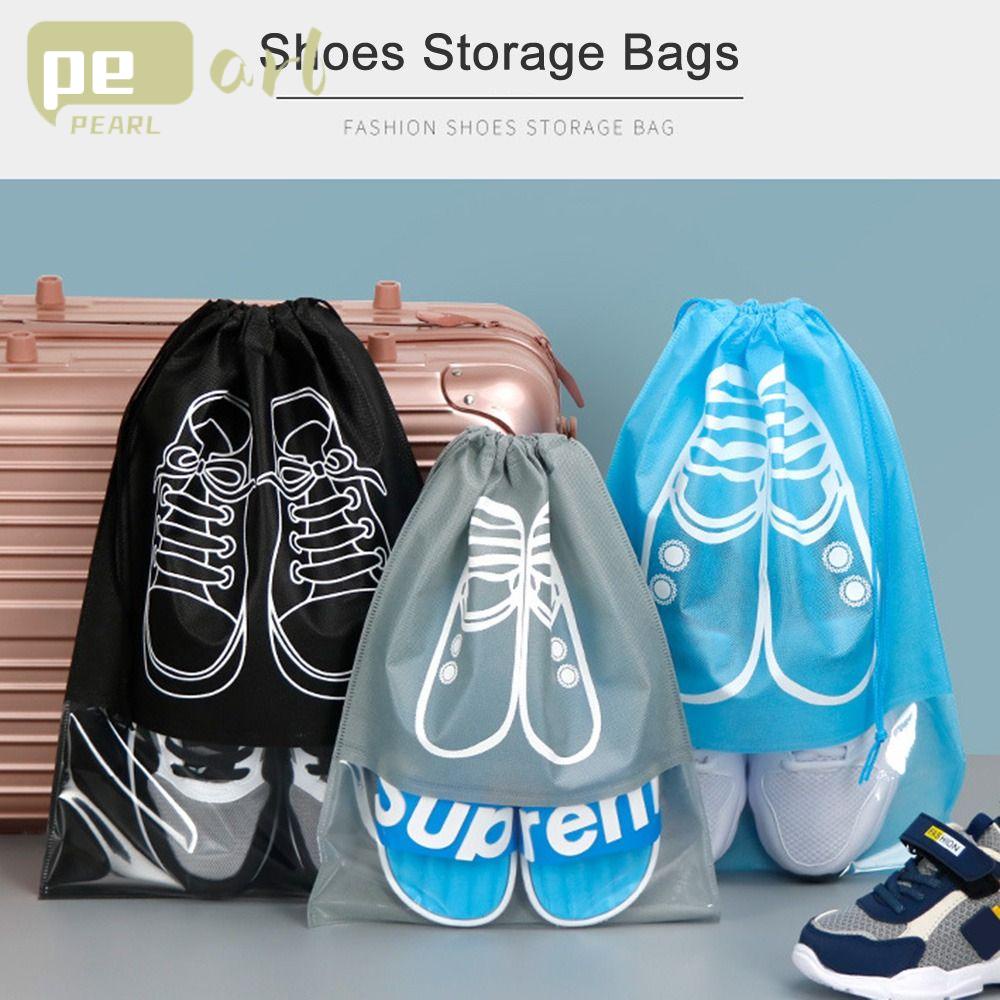 .Set 5 Túi Đựng Giày Bằng Vải Không Dệt Dạng Treo Tiện Lợi