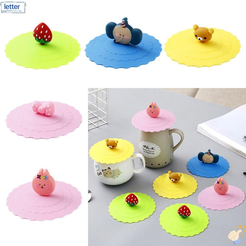 Bộ 4 Nắp Silicon Đậy Cốc Cà Phê Chống Tràn Tiện Dụng