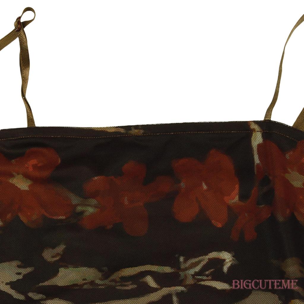 Đầm Lưới Hai Dây Hở Lưng Phong Cách Vintage Thời Trang Mùa Hè Dành Cho Nữ