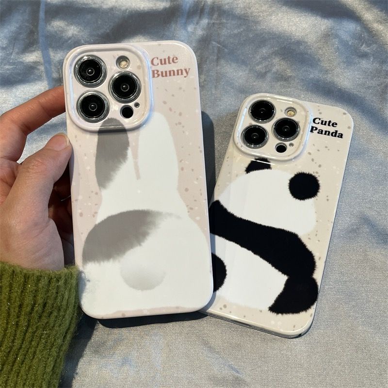 Ốp Điện Thoại Chống Sốc In Hình Thỏ / Gấu Trúc 1412 Cho iPhone13promax 11