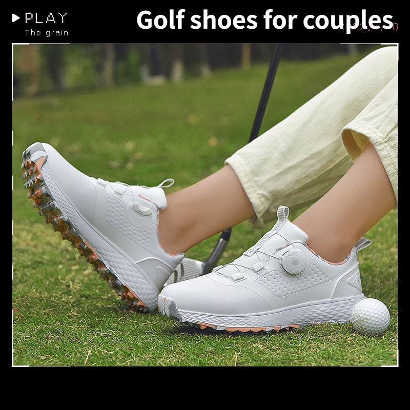 Giày Thể Thao Đánh Golf Bằng Da Chống Trượt Chống Thấm Nước