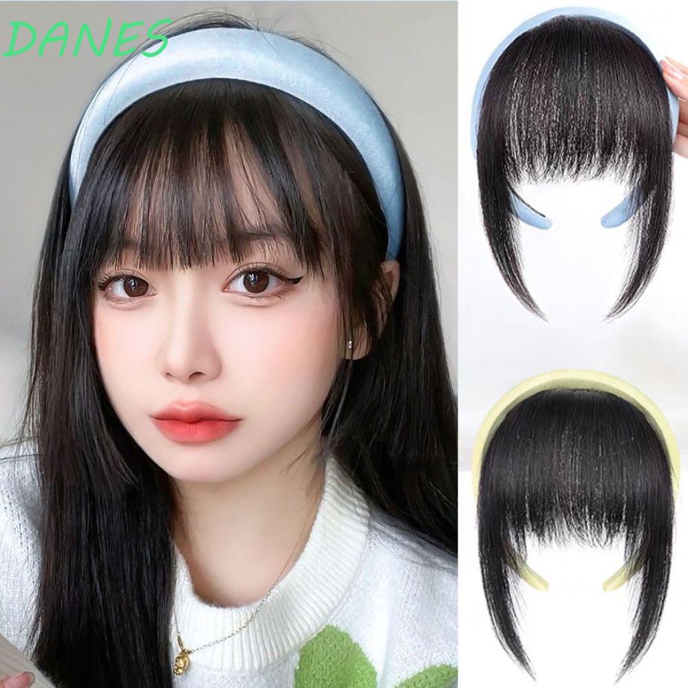 Dây Buộc Tóc Mái Giả Bồng Bềnh Bằng Sợi Tự Nhiên Dễ Thương Chất Lượng Cao