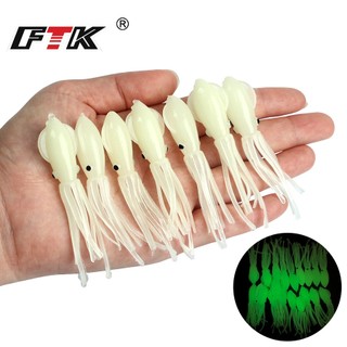 1 / 5 mồi giả câu cá hình mực phát quang