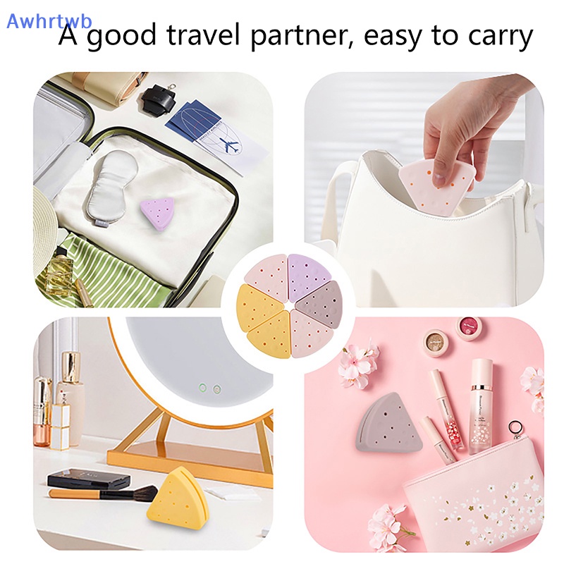 Hộp Đựng Mút Trang Điểm Hình Tam Giác Bằng Silicone Tiện Dụng Mới