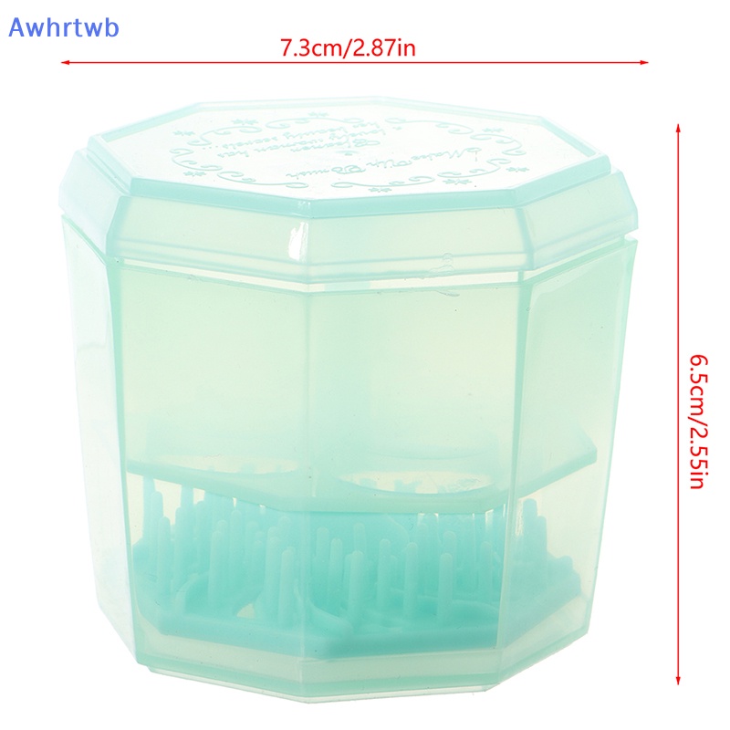 Hộp Làm Sạch Cọ Trang Điểm Awhrtwb Kèm Giá Phơi Khô Mới