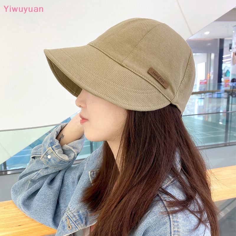 < Yiwuyuan > Mũ Lưỡi Trai Chống Nắng Tia UV Có Dây Rút Gọn Nhẹ Bảo Vệ Mặt Mới