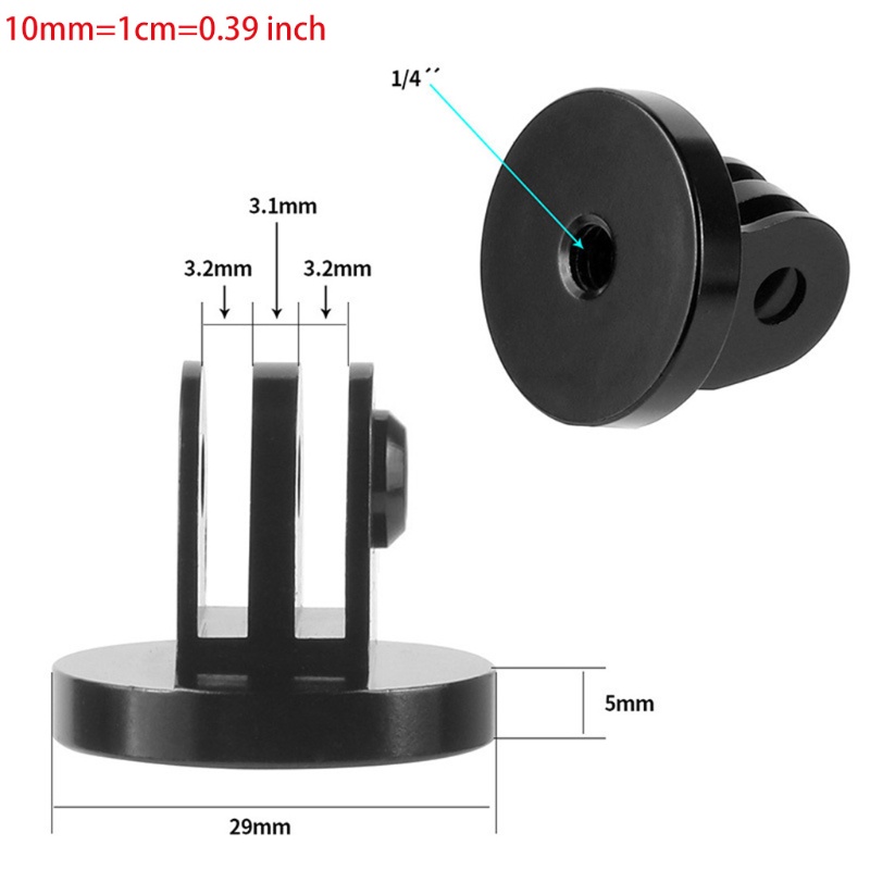Adapter 1 4 Khớp Nối Giá Ba Chân Cho Máy Ảnh Hành Động Hero Sjcam Và Tiêu Chuẩn Khác 1 4