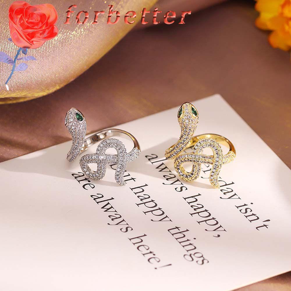 Nhẫn Hở Thiết Kế Bất Đối Xứng Phong Cách Punk Cổ Điển Cá|Nhẫn Đính Đá Zircon Phong Cách Hàn Quốc