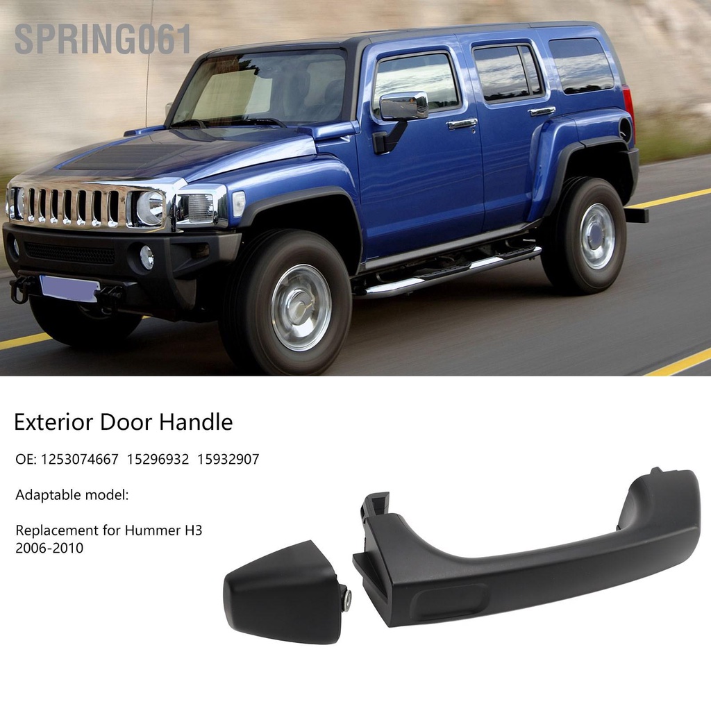 Spring061 Tay nắm cửa bên ngoài ô tô 1253074667 Thay thế nắp cuối tay cho Hummer H3 H3T