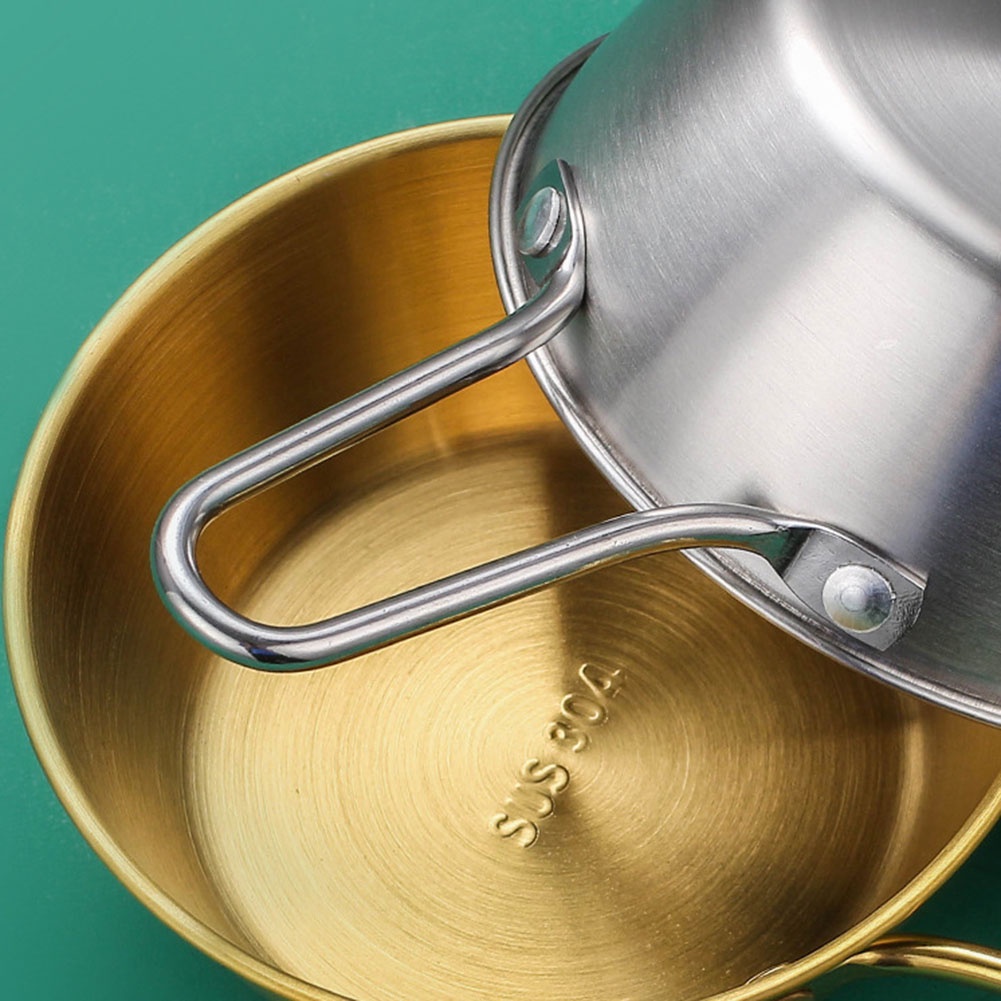 Bát Ăn Kem / Sốt Màu Vàng / Bạc Phong Cách Hàn Quốc Thay Thế Tiện Dụng