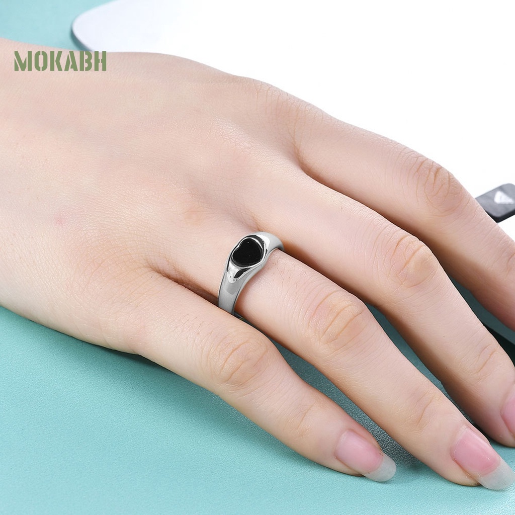 Nhẫn Hình Trái Tim Mạ Điện Sáng Bóng Chống Mài Mòn Dễ Lên Màu Cá Tính Thích Hợp Làm Quà Valentines Cho Nữ