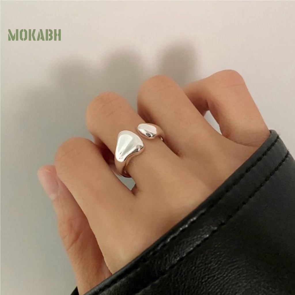 [Mới] Nhẫn Hở Mạ Điện Bóng Cao Không Gây Kích Ứng Trang Trí Quyến Rũ