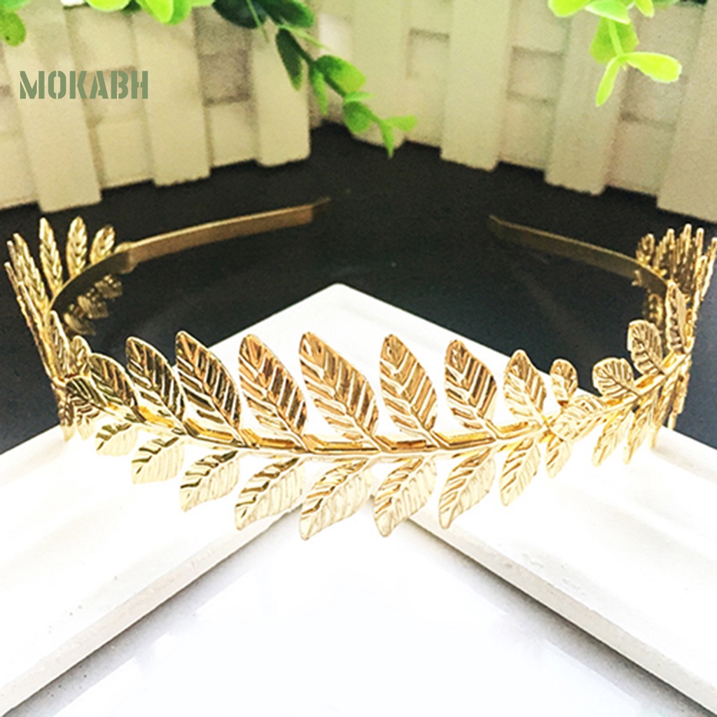 Băng Đô Cài Tóc Hình Vương Miện Hoa Lá Xinh Xắn Thời Trang