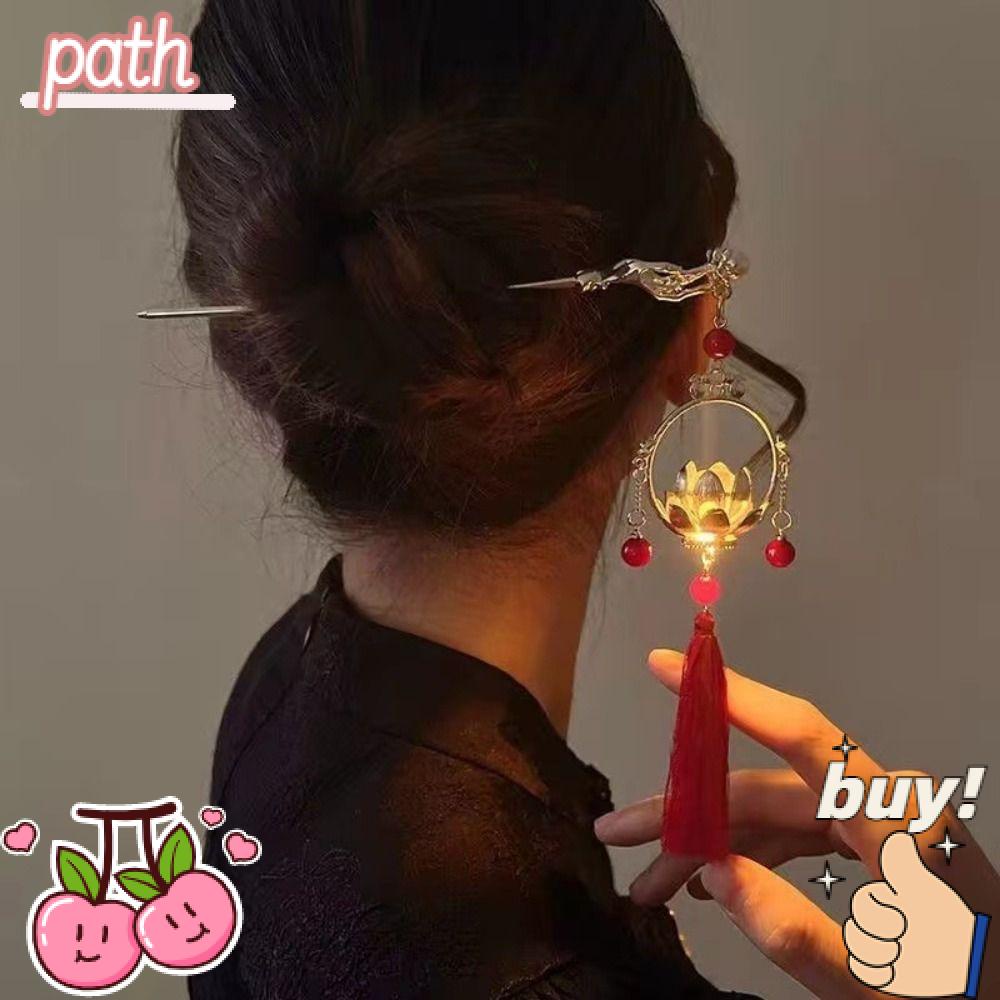 PATH Kẹp Tóc Kim Loại Tua Rua Phát Sáng Mới