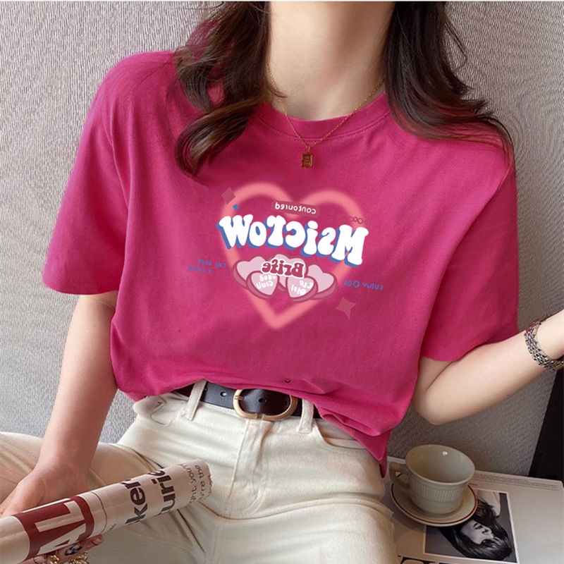 Áo Thun Nữ Ngắn Tay Dáng Rộng Phong Cách Mới