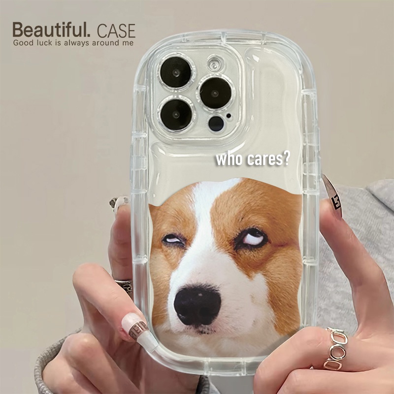Ốp Điện Thoại Silicone Mềm Trong Suốt Chống Sốc In Hình Chú Chó Arrogant Cho IPhone 14 13 12 11 Pro Max XS X XR 8 + 7 Plus