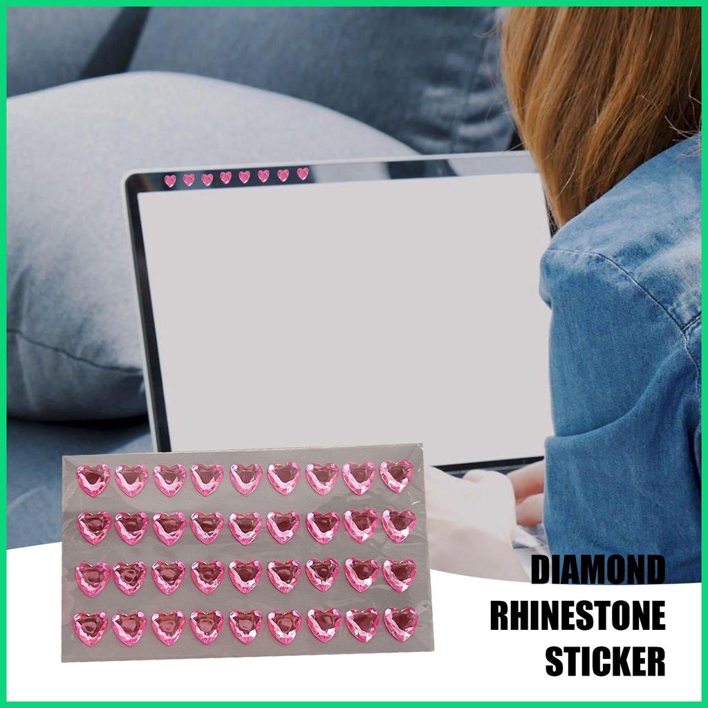 Đá Dán Acrylic Nhiều Màu Họa Tiết Trái Tim Lấp Lánh Trang Trí Thủ Công Cho jiwvn