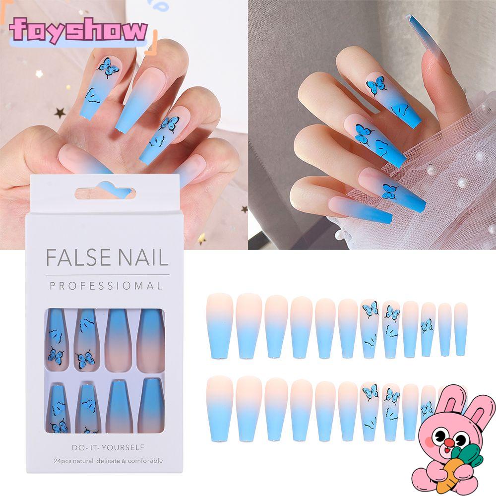 Bộ Móng Tay Giả Dáng Dài Che Phủ Toàn Diện Chất Lượng Cao