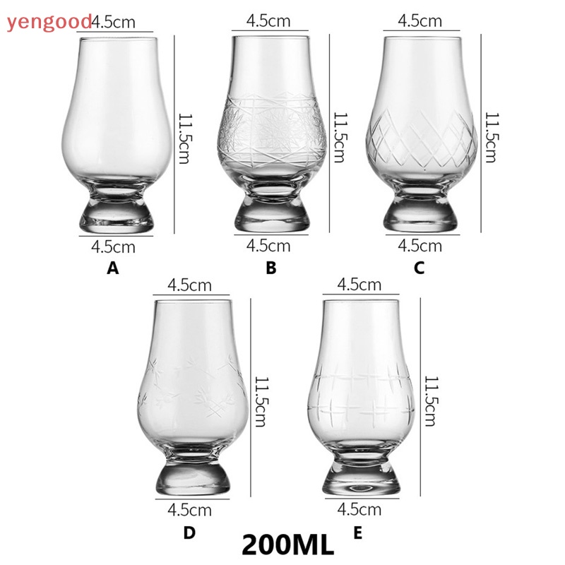 Ly Thủy Tinh Uống Rượu Whiskey Dung Tích 200ml