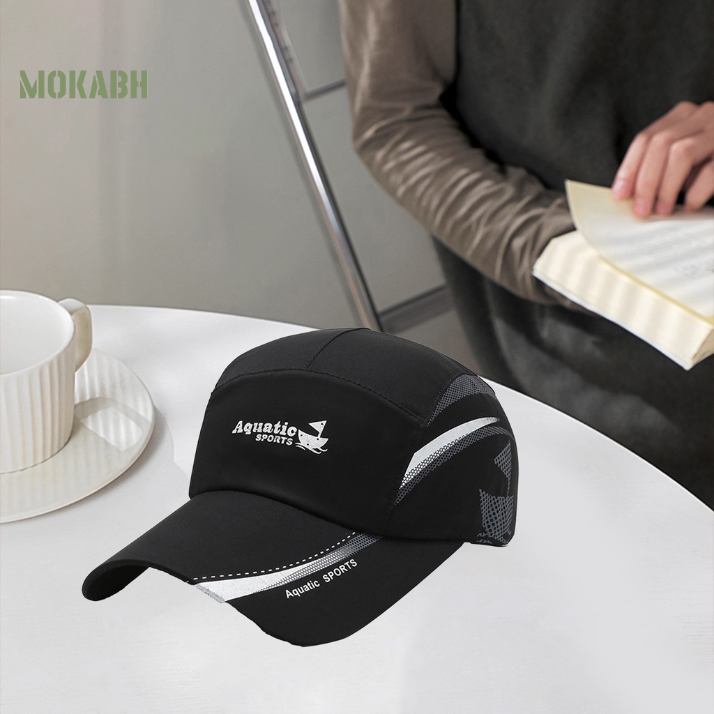 Mũ Lưỡi Trai Chống Nắng Phối Lưới Thoáng Khí Nhanh Khô Màu Sắc Tương Phản Thời Trang Cho Nam