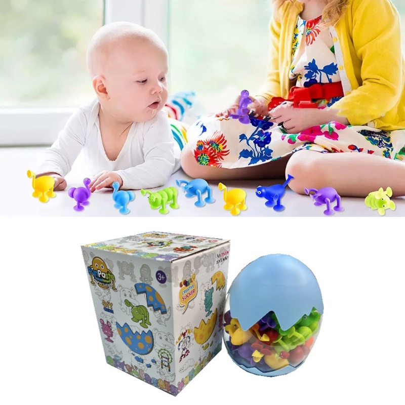 Đồ Chơi Giác Hút Hình Động Vật Đáng Yêu Luyện Tập Kỹ Năng Mô Tơ Cho Bé